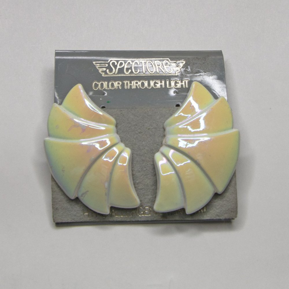 Vintage Spectore Color Thru Light Earrings